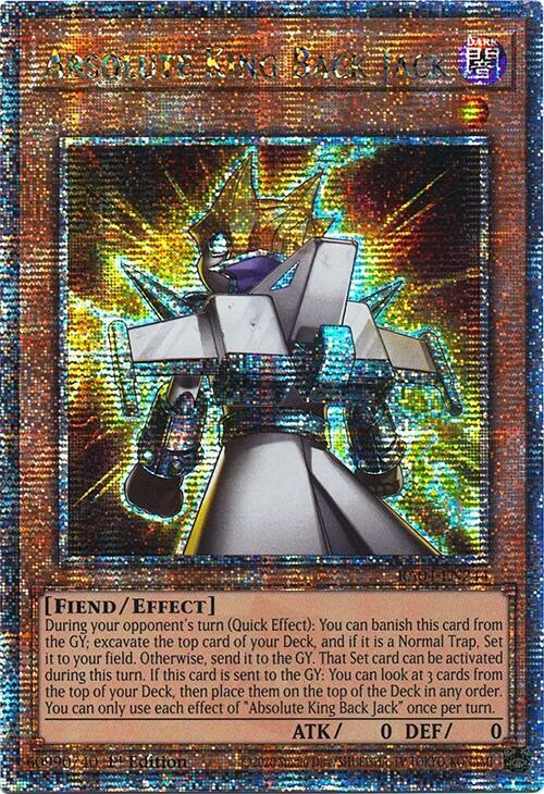 Absolute King Back Jack (Quarter Century Secret Rare) (RA04-EN244) - Yu-Gi-Oh!