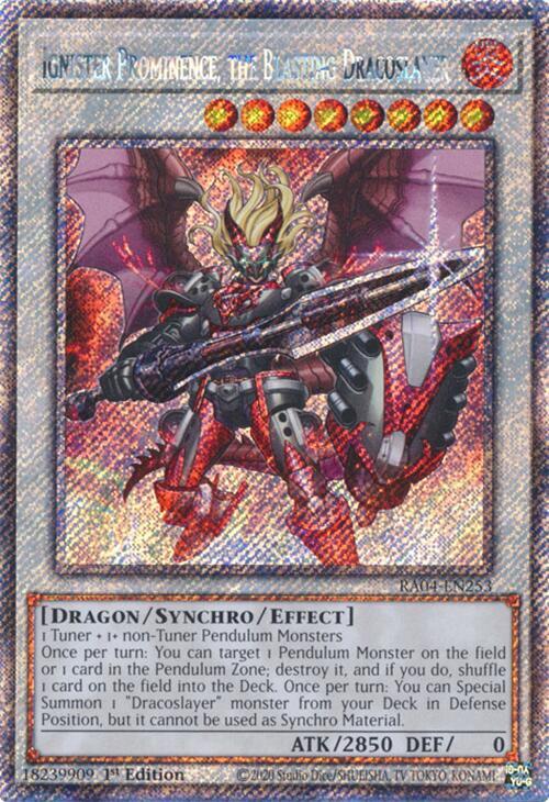 Ignister Prominence, the Blasting Dracoslayer (Platinum Secret Rare) (RA04-EN253) - Yu-Gi-Oh!