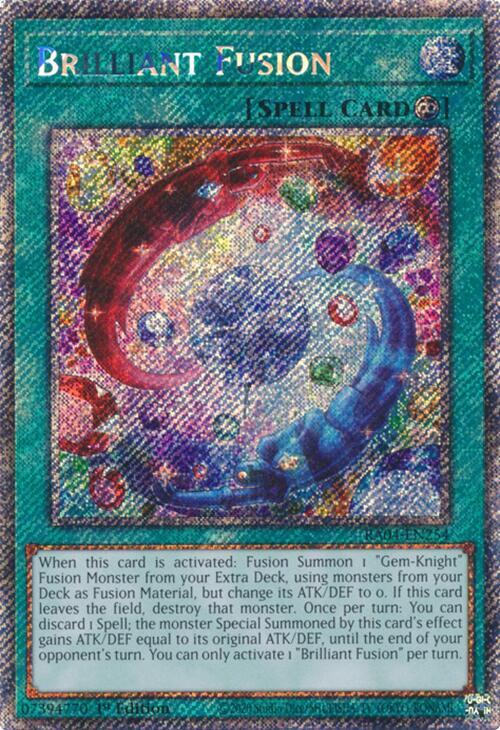 Brilliant Fusion (Platinum Secret Rare) (RA04-EN254) - Yu-Gi-Oh!