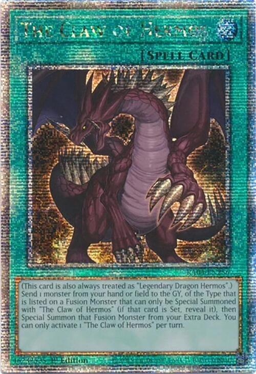 The Claw of Hermos (Quarter Century Secret Rare) (RA04-EN256) - Yu-Gi-Oh!