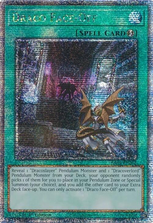 Draco Face-Off (Quarter Century Secret Rare) (RA04-EN262) - Yu-Gi-Oh!
