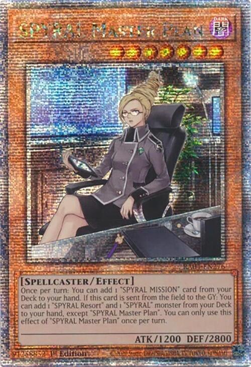 SPYRAL Master Plan (Quarter Century Secret Rare) (RA04-EN276) - Yu-Gi-Oh!