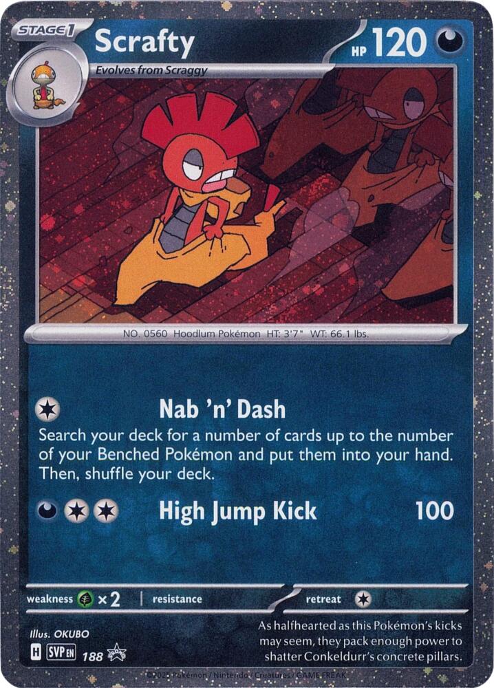 Scrafty - 188 (Cosmos Holo)