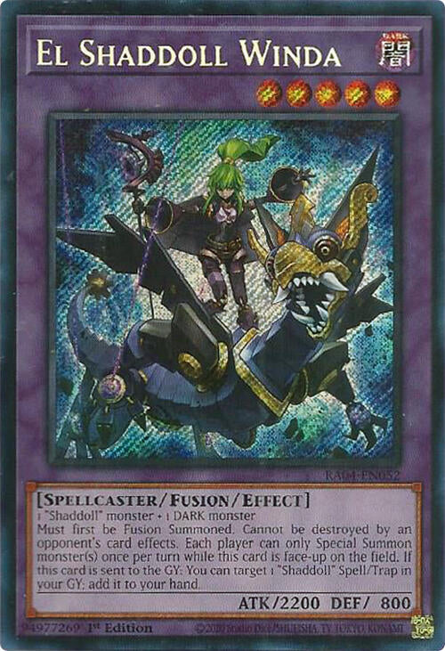 El Shaddoll Winda (Secret Rare) (RA04-EN052) - Yu-Gi-Oh!