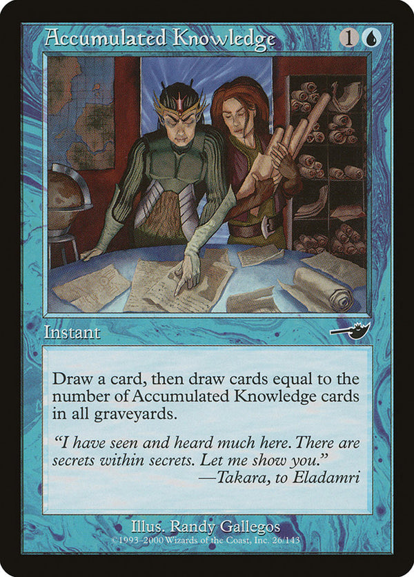 Accumulated Knowledge [Nemesis] - Magic: The Gathering