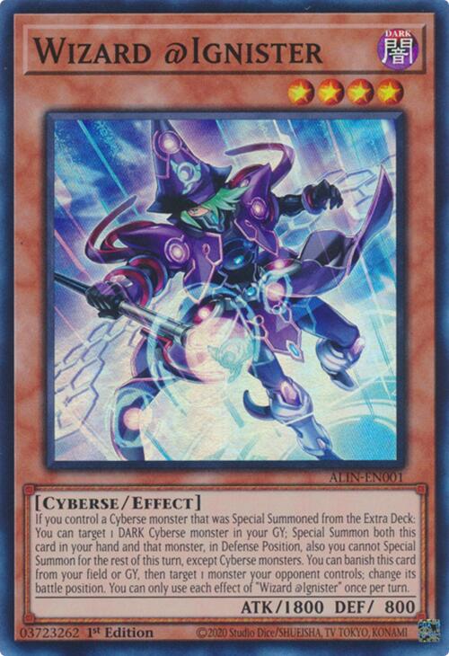 Wizard @Ignister [ALIN-EN001] Super Rare - Yu-Gi-Oh!