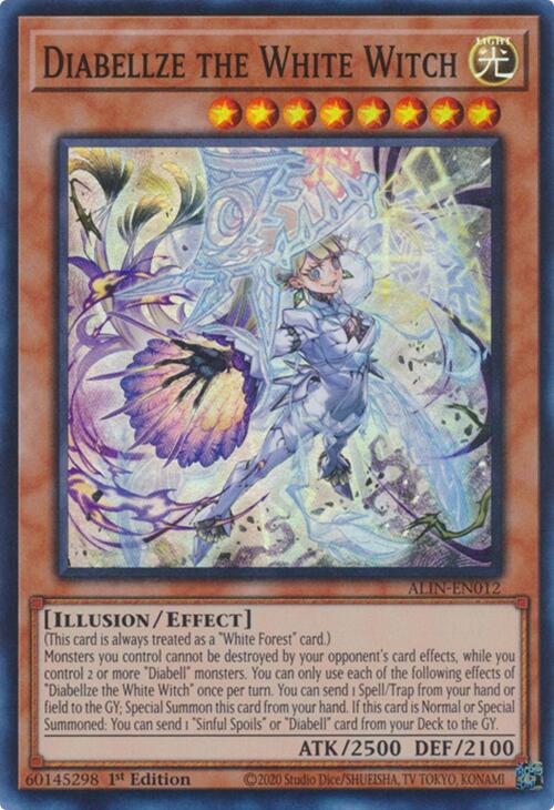 Diabellze the White Witch [ALIN-EN012] Super Rare - Yu-Gi-Oh!