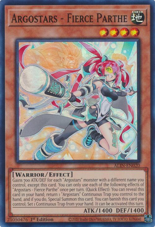 Argostars - Fierce Parthe [ALIN-EN020] Super Rare - Yu-Gi-Oh!