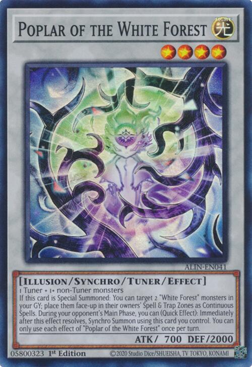 Poplar of the White Forest [ALIN-EN041] Super Rare - Yu-Gi-Oh!