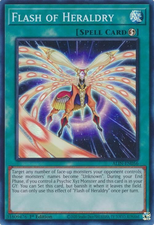 Flash of Heraldry (ALIN-EN056) [Super Rare] - Yu-Gi-Oh!