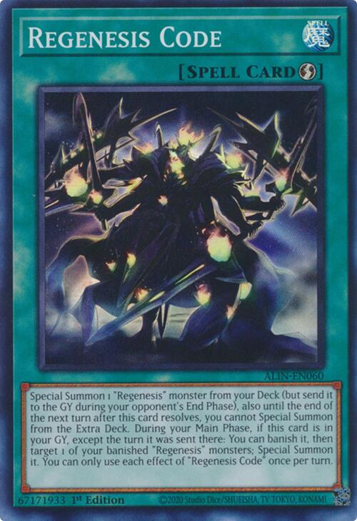 Regenesis Code [ALIN-EN060] Super Rare - Yu-Gi-Oh!