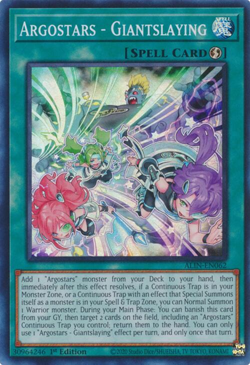 Argostars - Giantslaying [ALIN-EN062] Super Rare - Yu-Gi-Oh!