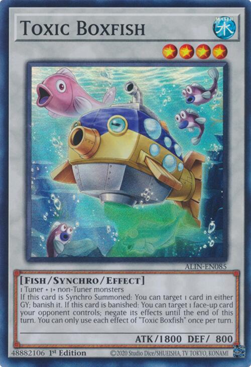 Toxic Boxfish [ALIN-EN085] Super Rare - Yu-Gi-Oh!