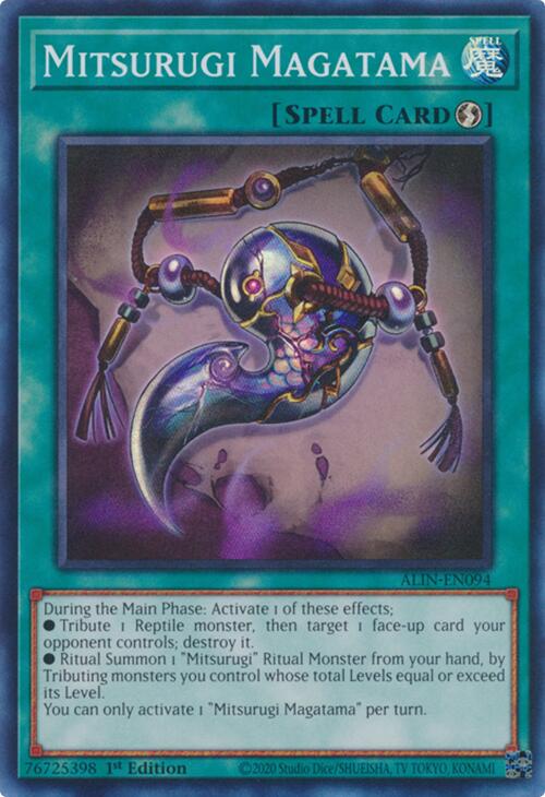 Mitsurugi Magatama [ALIN-EN094] Super Rare - Yu-Gi-Oh!