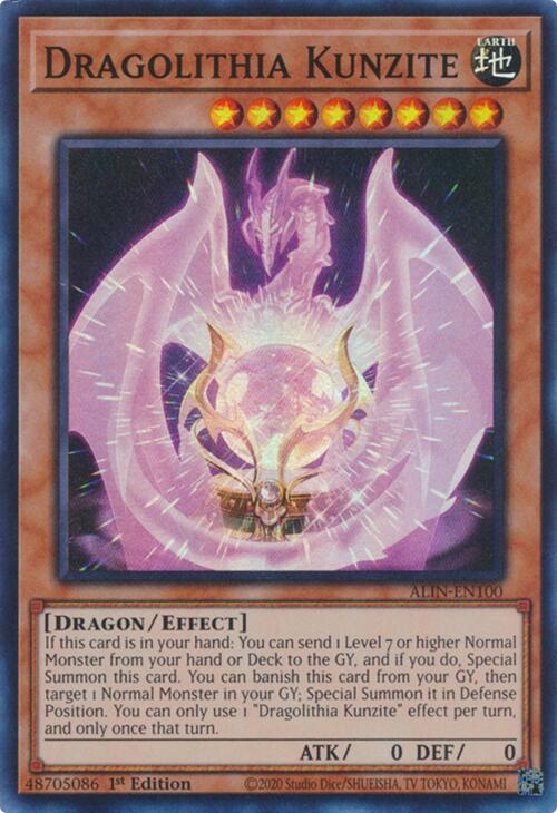 Dragolithia Kunzite [ALIN-EN100] Super Rare - Yu-Gi-Oh!
