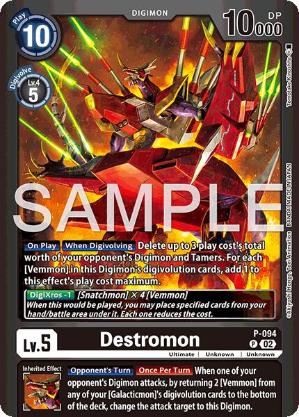 Destromon [P-094] - P-094 (Limited Card Pack -Billion Bullet-) [Limited Card Pack -Billion Bullet-] - Digimon