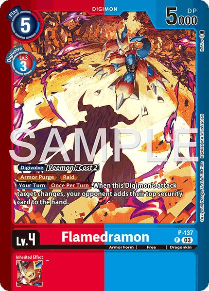 Flamedramon [P-137] (Limited Card Pack -Billion Bullet-) [Limited Card Pack -Billion Bullet-] - Digimon