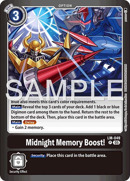Midnight Memory Boost! [LM-049] (Limited Card Pack -Billion Bullet-) [Limited Card Pack -Billion Bullet-] - Digimon