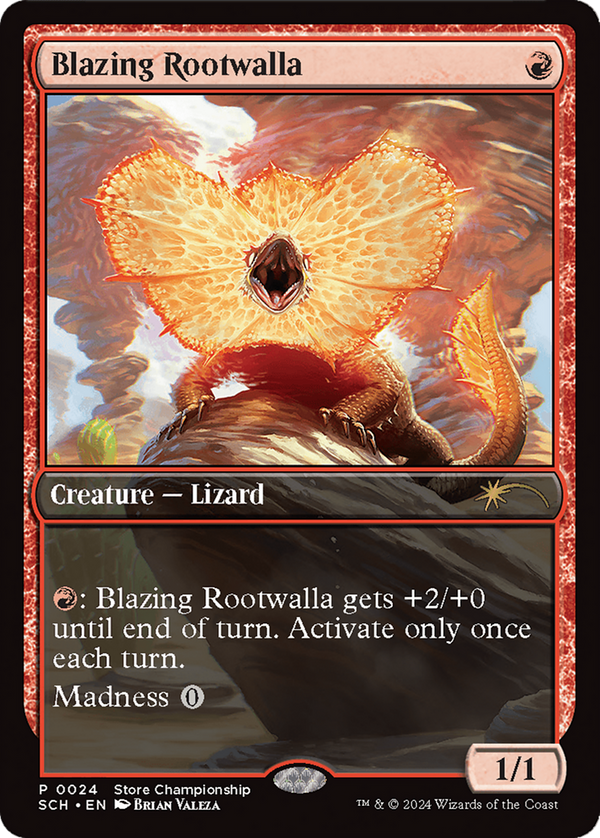 Blazing Rootwalla [World Championship 2024] - Magic: The Gathering