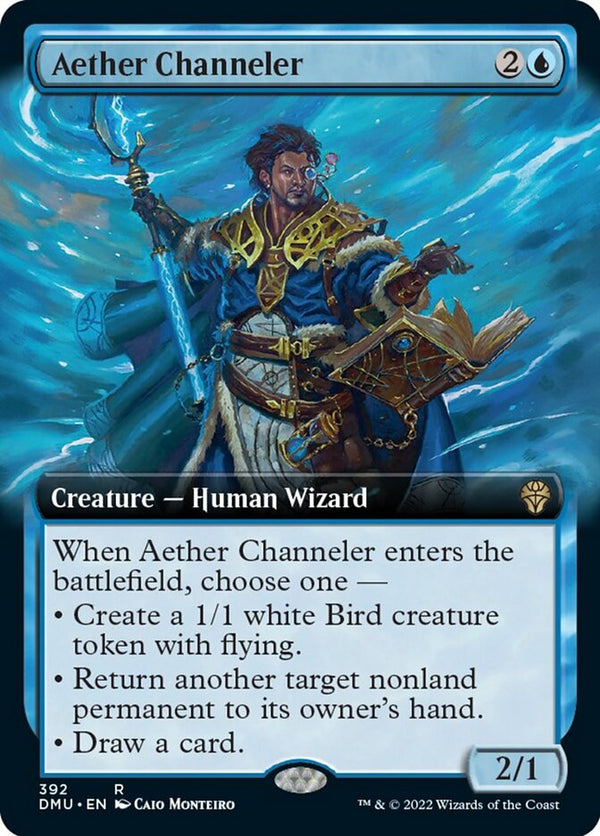 Aether Channeler (Extended Art) [Dominaria United] - Magic: The Gathering