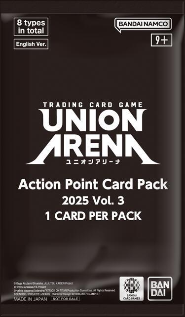 Union Arena Action Point Card Pack 2025 Vol. 3