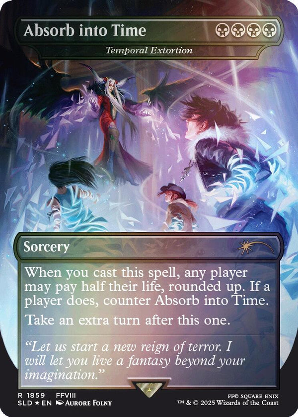 Absorb into Time - Temporal Extortion (Rainbow Foil) [Secret Lair Drop Series] - Magic: The Gathering