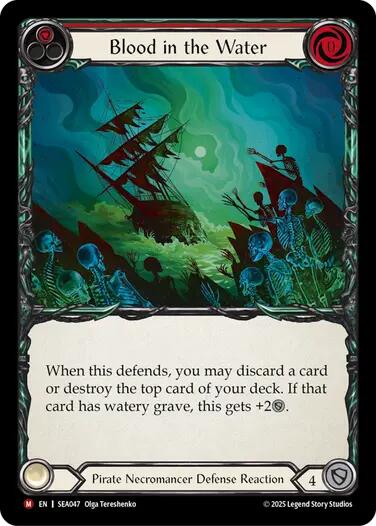 Blood in the Water [SEA047] (High Seas)  Rainbow Foil - Flesh And Blood