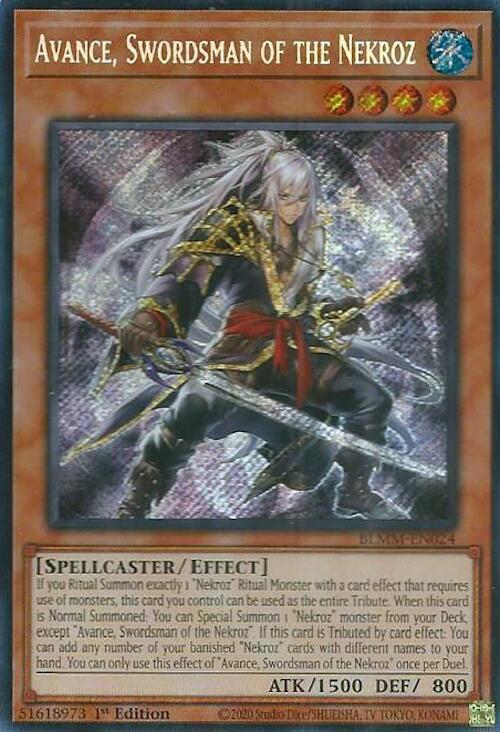 Avance, Swordsman of the Nekroz (BLMM-EN024) [Secret Rare] - Yu-Gi-Oh!