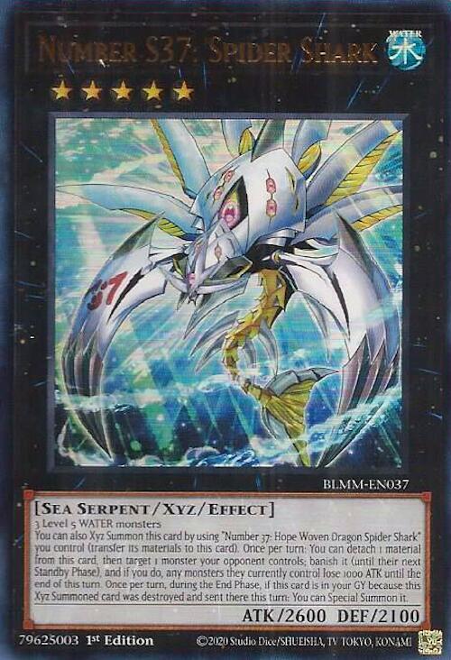 Number S37: Spider Shark (BLMM-EN037) [Ultra Rare] - Yu-Gi-Oh!