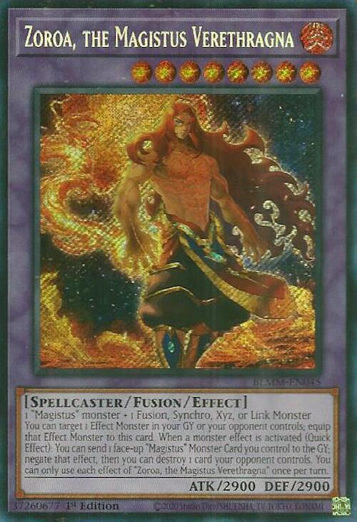 Zoroa, the Magistus Verethragna (BLMM-EN045) [Secret Rare] - Yu-Gi-Oh!