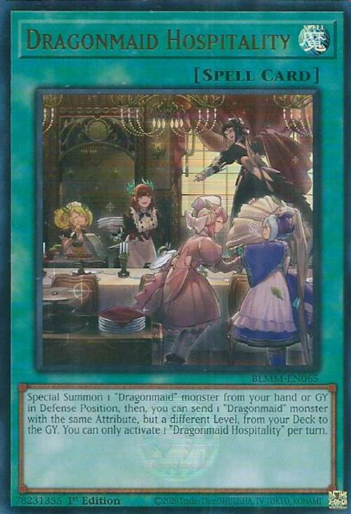 Dragonmaid Hospitality (BLMM-EN065) [Ultra Rare] - Yu-Gi-Oh!