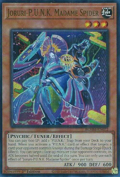 Joruri-P.U.N.K. Madame Spider (BLMM-EN072) [Ultra Rare] - Yu-Gi-Oh!