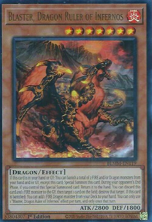 Blaster, Dragon Ruler of Infernos (BLMM-EN119) [Ultra Rare] - Yu-Gi-Oh!