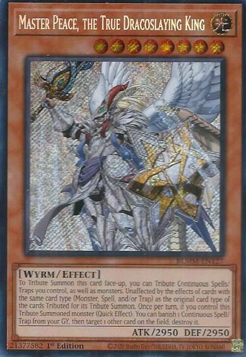 Master Peace, the True Dracoslaying King (BLMM-EN127) [Secret Rare] - Yu-Gi-Oh!