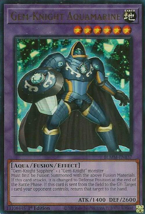 Gem-Knight Aquamarine (BLMM-EN137) [Ultra Rare] - Yu-Gi-Oh!