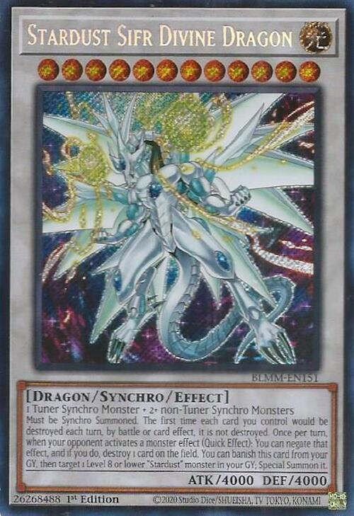 Stardust Sifr Divine Dragon (BLMM-EN151) [Secret Rare] - Yu-Gi-Oh!