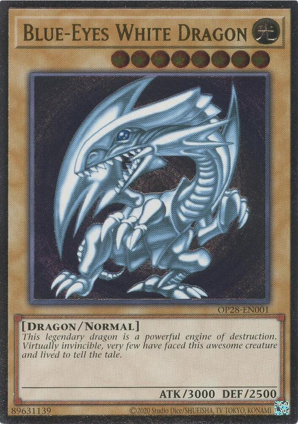 Blue-Eyes White Dragon (OP28-EN001) [Ultimate Rare] - Yu-Gi-Oh!