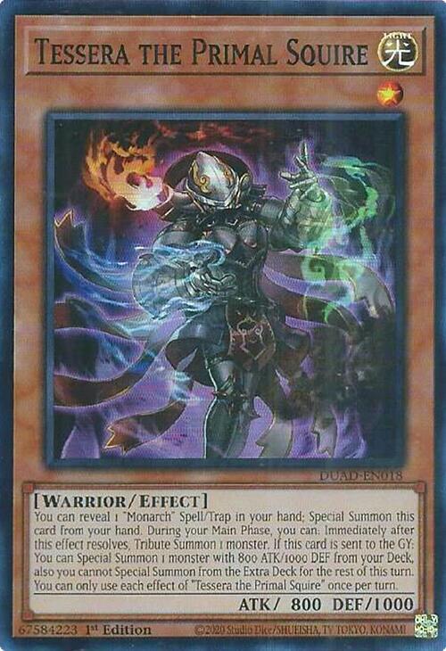 Tessera the Primal Squire (DUAD-EN018) [Super Rare] - Yu-Gi-Oh!