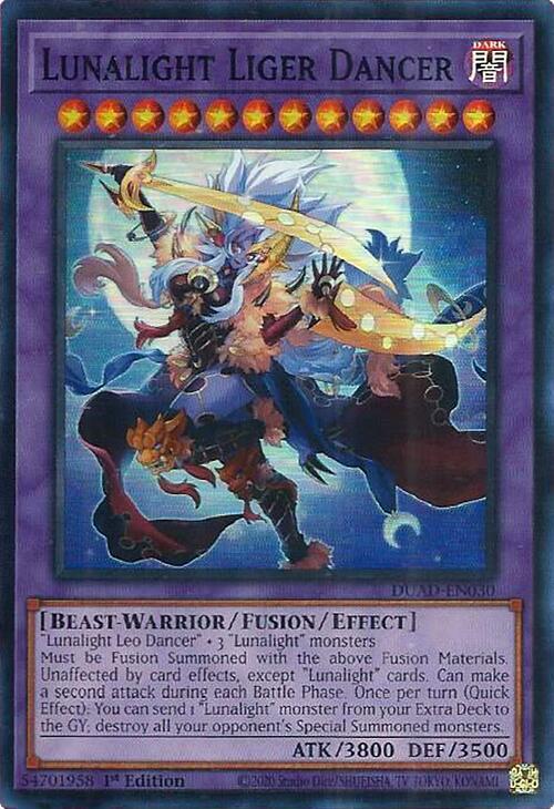 Lunalight Liger Dancer (DUAD-EN030) [Super Rare] - Yu-Gi-Oh!