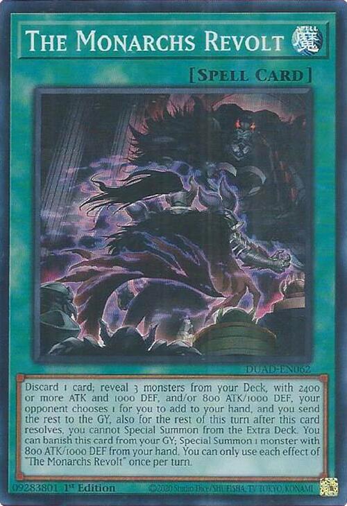 The Monarchs Revolt (DUAD-EN062) [Super Rare] - Yu-Gi-Oh!