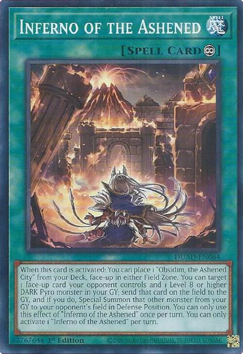 Inferno of the Ashened (DUAD-EN064) [Common] - Yu-Gi-Oh!