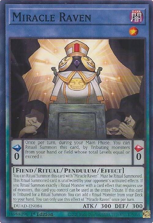 Miracle Raven (DUAD-EN084) [Common] - Yu-Gi-Oh!