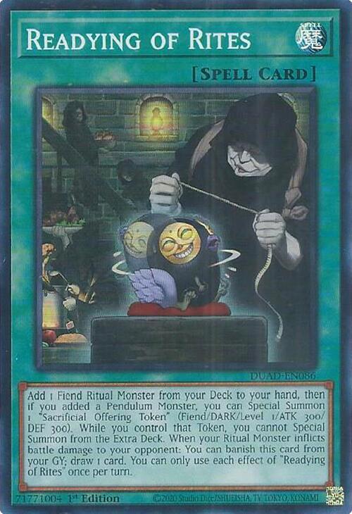 Readying of Rites (DUAD-EN086) [Super Rare] - Yu-Gi-Oh!