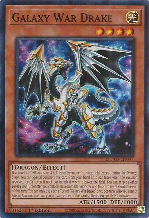 Galaxy War Drake (DUAD-EN097) [Super Rare] - Yu-Gi-Oh!