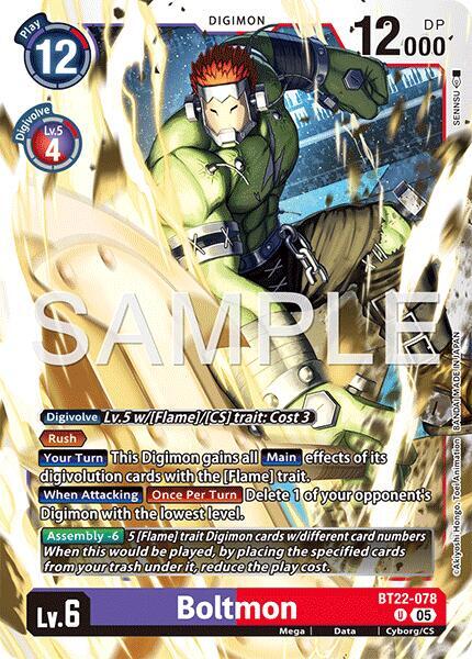 Boltmon - Digimon Card Game