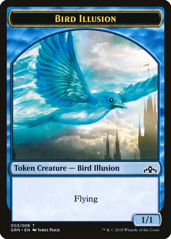 Bird Illusion Token [Guilds of Ravnica Tokens] - Magic: The Gathering