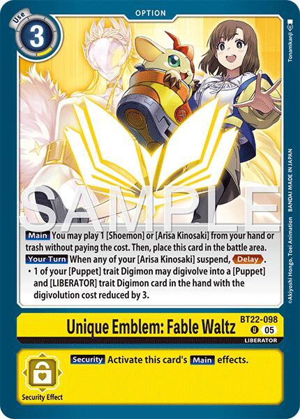 Unique Emblem: Fable Waltz