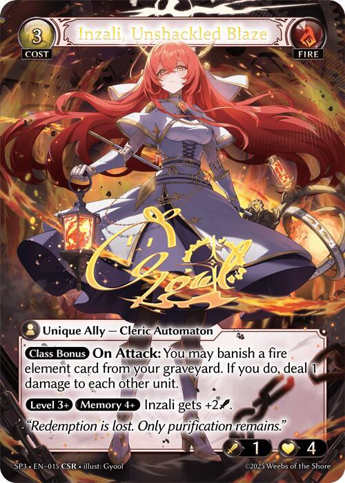 Inzali, Unshackled Blaze (CSR)