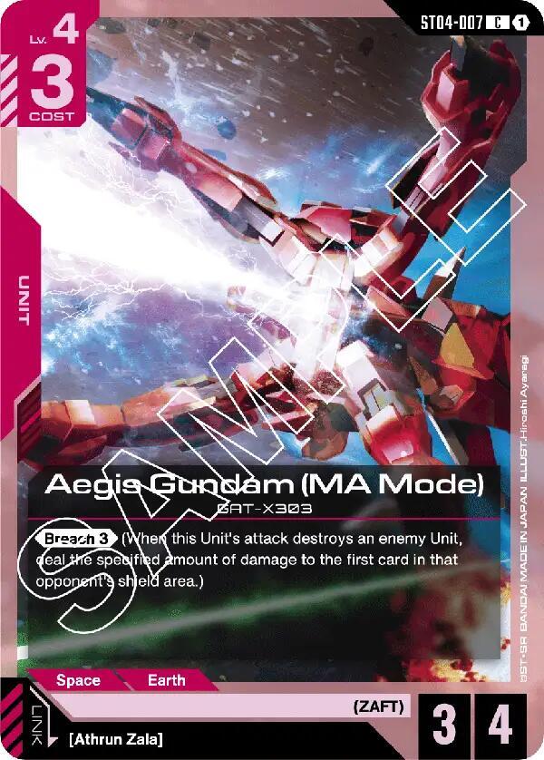 Aegis Gundam (MA Mode) - Gundam Card Game
