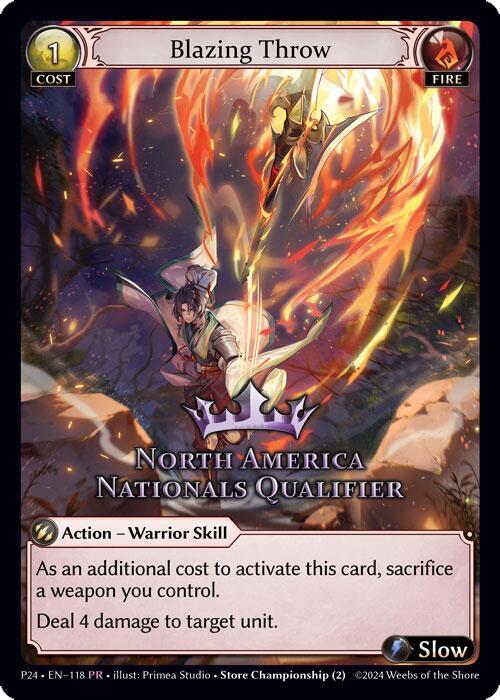 Blazing Throw (North America Nationals Qualifier)